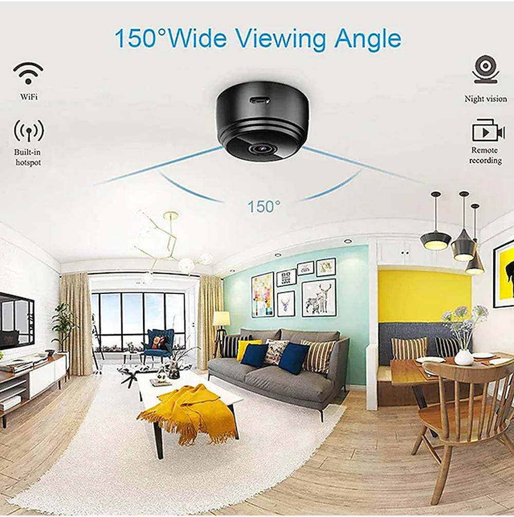 A9 Wireless WiFi Mini Camera – 1080P HD, Motion Detection, Night Vision